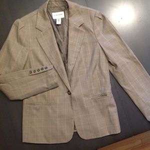 Tan, wool suit jacket